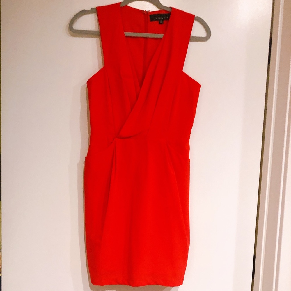 Red/coral mini dress